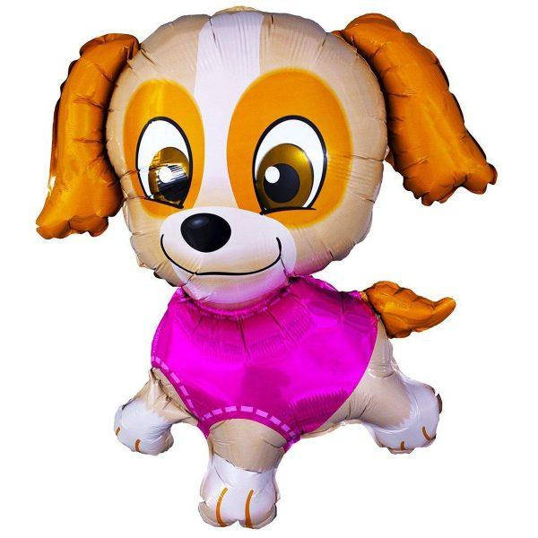 

Фольгированный шар большая фигура Щенок "Скай Щенячий патруль" 79х76см Flexmetal, Розовый