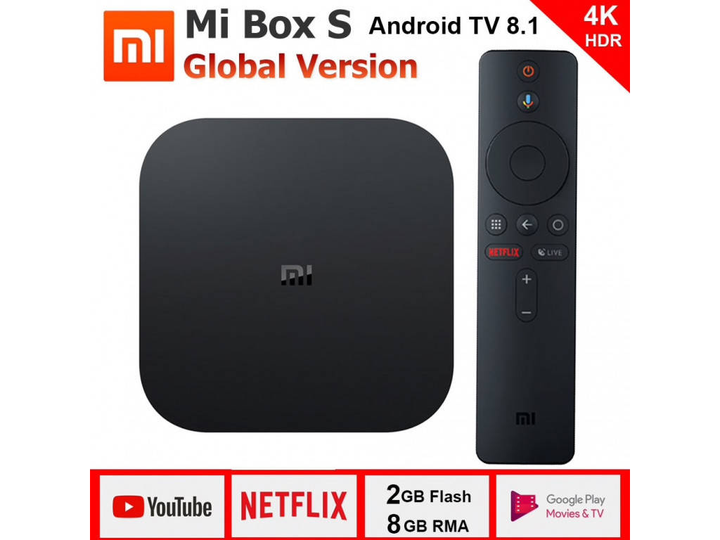 

ТВ приставка Xiaomi mi box S 2/8gb Global version (MDZ-22-AB). В наличии!