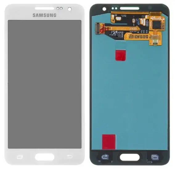 

Дисплей Samsung A300F Galaxy A3 модуль в сборе с тачскрином, белый, оригинал (переклеенное стекло)