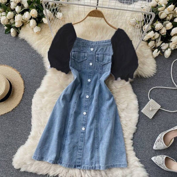 

Женское летнее джинсовые платье