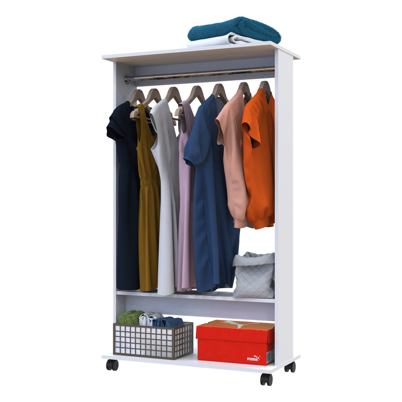 Гардеробна стійка Doros Д2 Білий 85х41.6х150 (41510080) 6