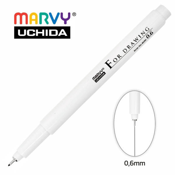 

Мульти-лайнер Marvy 4600-S 0.6мм черный (752481461619)