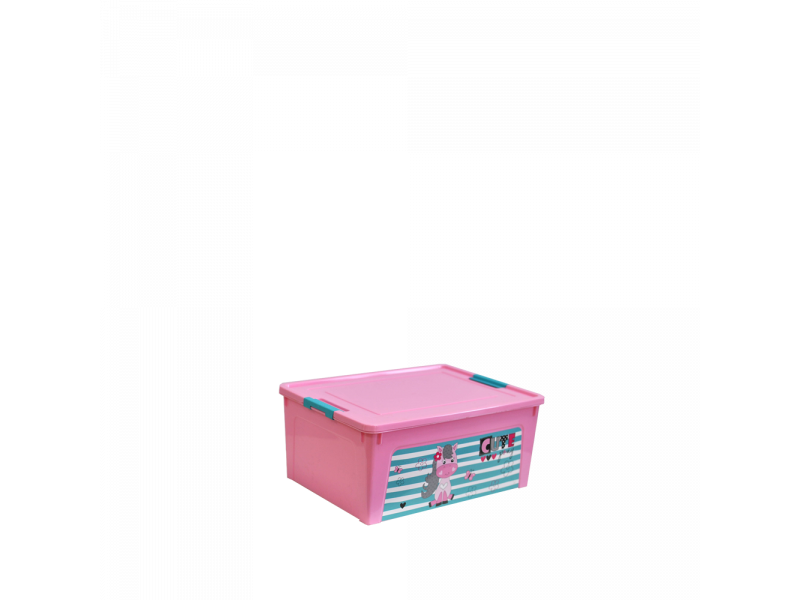 

Контейнер "Smart Box" с декором Pet Shop 7,9л. (_роз./роз./бирюз.)