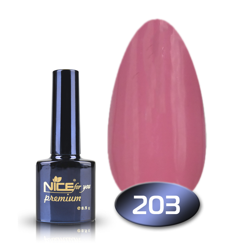 

Гель-лак Nice for you Premium 203 лиловый 8.5 мл.