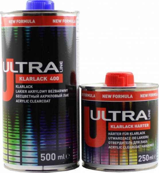 

2К акриловый лак Ultra Novol Klarlack 400 (0,5л) + отвердитель (0,25л)