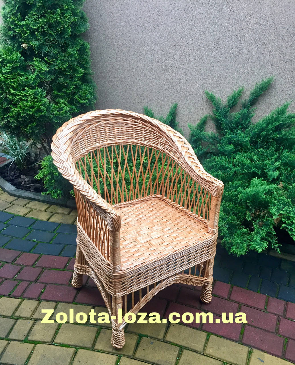 

Кресло плетеное из лозы. " Гармония". Арт: 0769