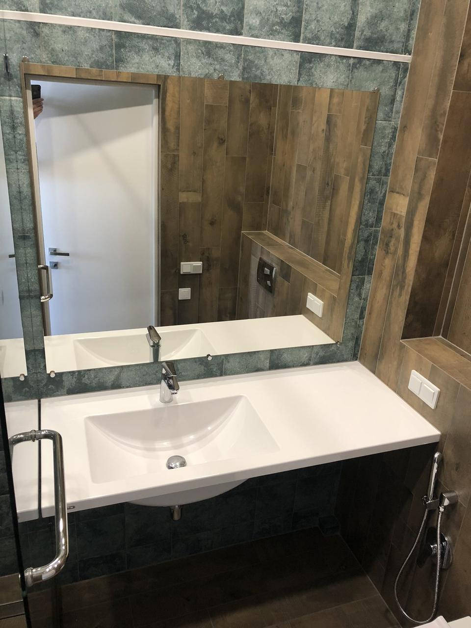 

Умывальник из искусственного камня литой со столешницей (изготовление на заказ согласно вашим размерам) 058