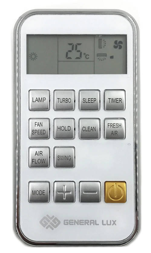 

Пульт для кондиционера GENERAL LUX/ZANUSSI ZH/TT-01, ZH/TT-02.