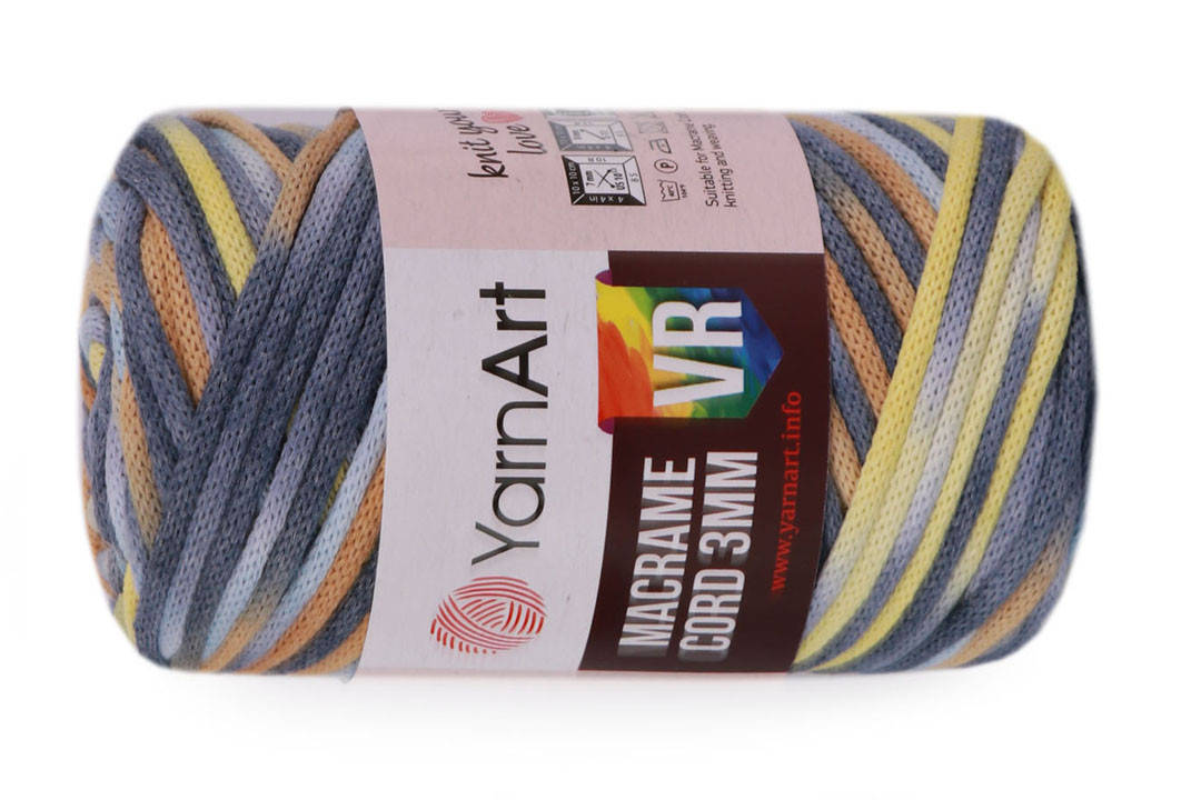 

YarnArt Macrame Cord 3mmYarnArt VR, №915, Секционное крашение