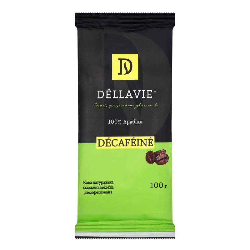 

Кофе натуральный обжаренный молотый без кофеина Dellavie 100г