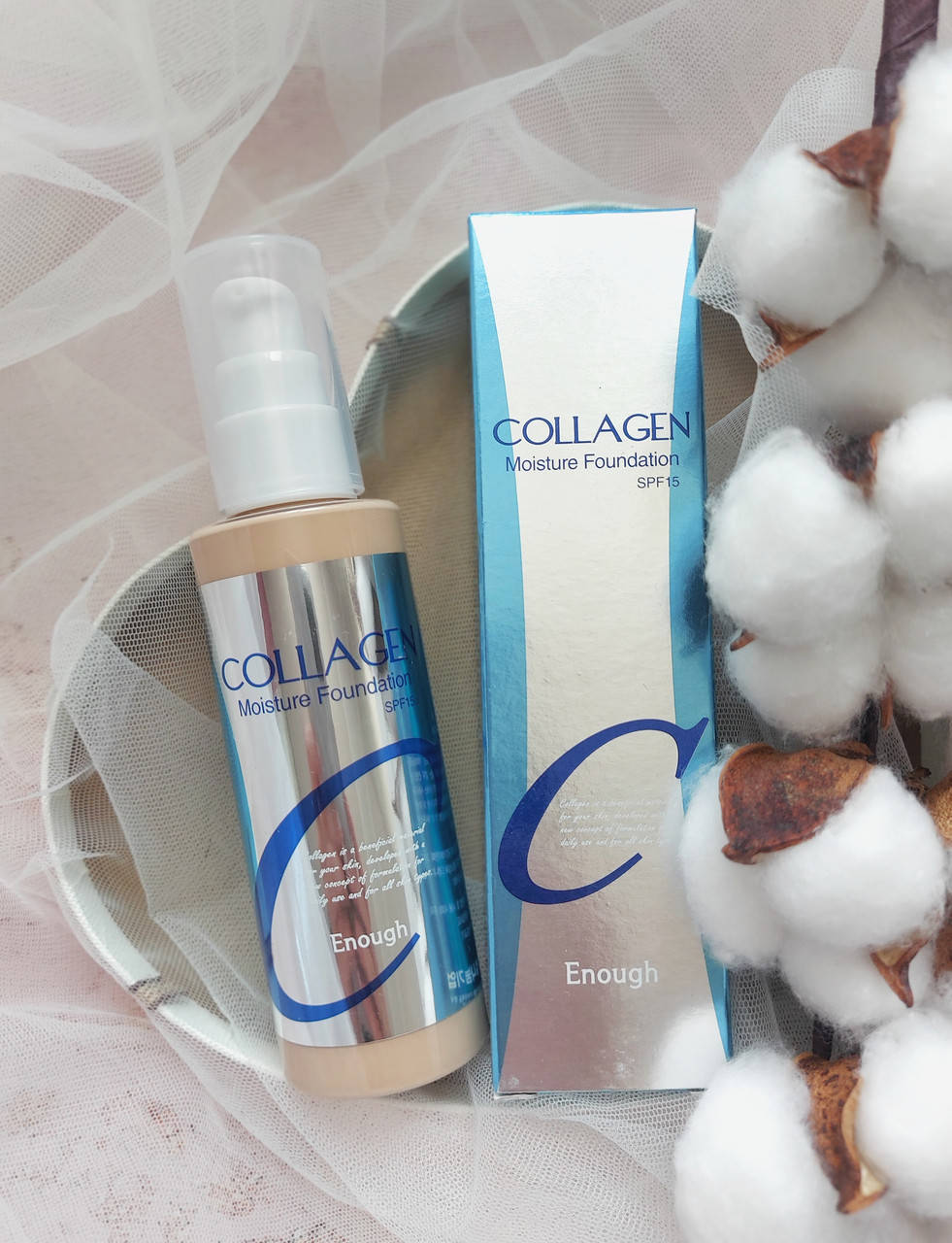 

Оригинал✅. Тональный крем с коллагеном и гиалуроновой кислотой Enough Collagen Moisture Foundtion.