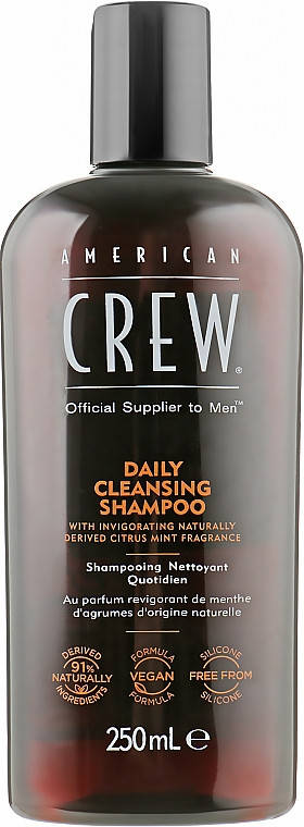 

Шампунь для глубокого очищения American Crew Daily Cleansing Shampoo 250 мл (12662Qu)