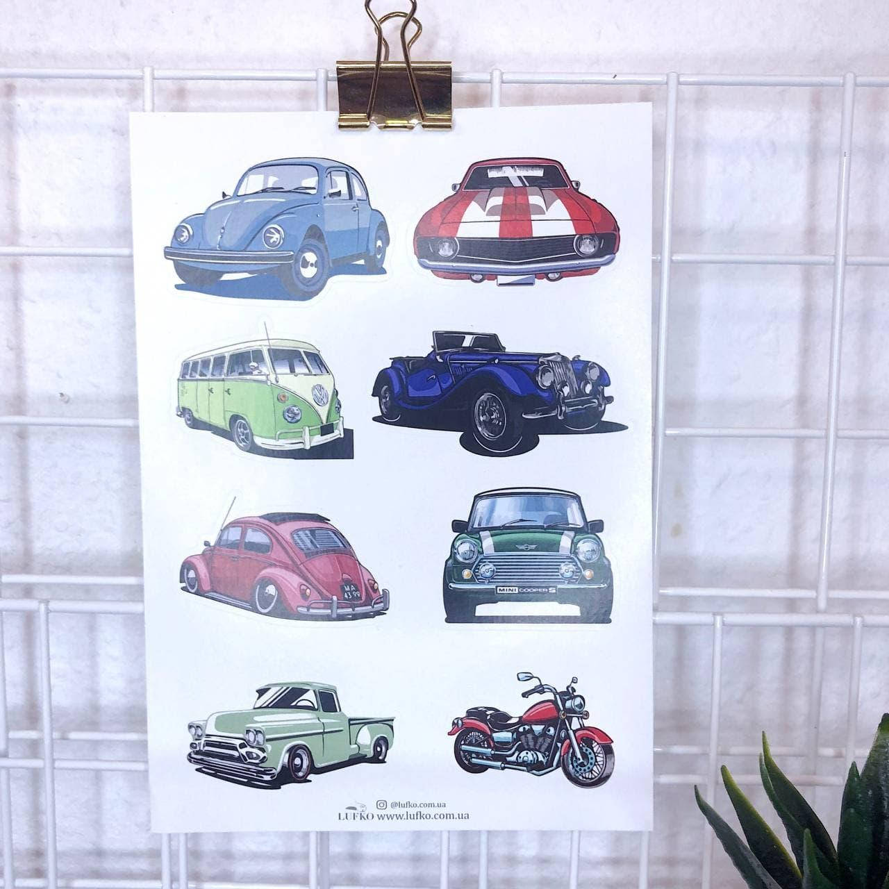 

Наклейки Cars Lufko А5, Разные цвета