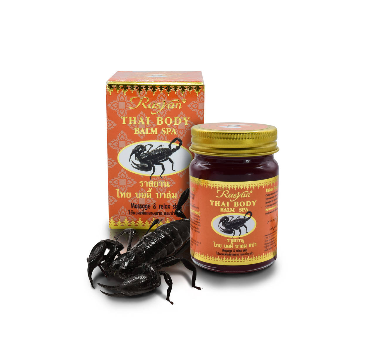 

Бальзам с ядом скорпиона Rasyan Thai Body Balm Spa