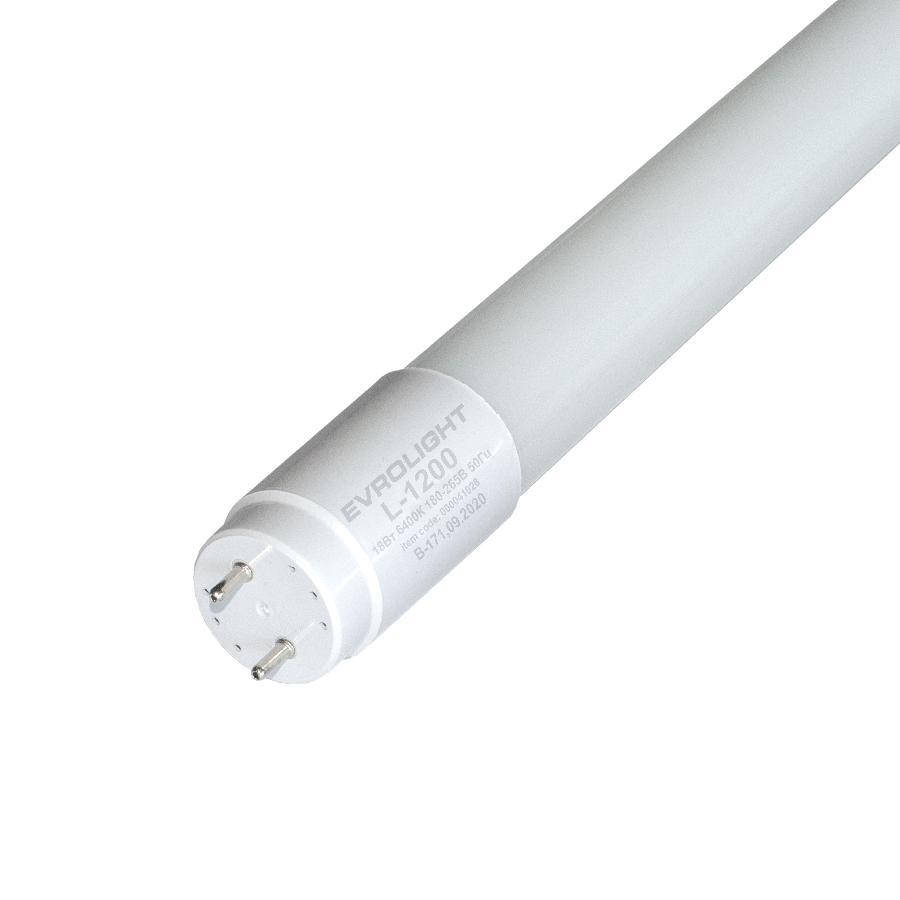 

Лампа EVROLIGHT L-1200 1400лм 6400к 18вт G13 T8 трубчатая светодиодная LED
