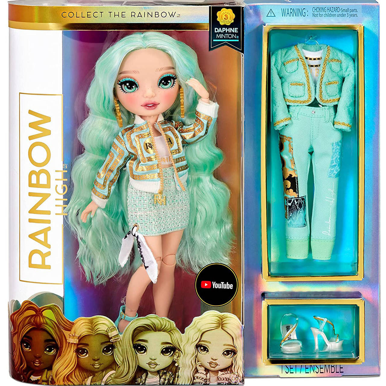 

Кукла Радуга Рейнбоу Хай Дафна Минтон Мята Rainbow High Series 3 Daphne Minton