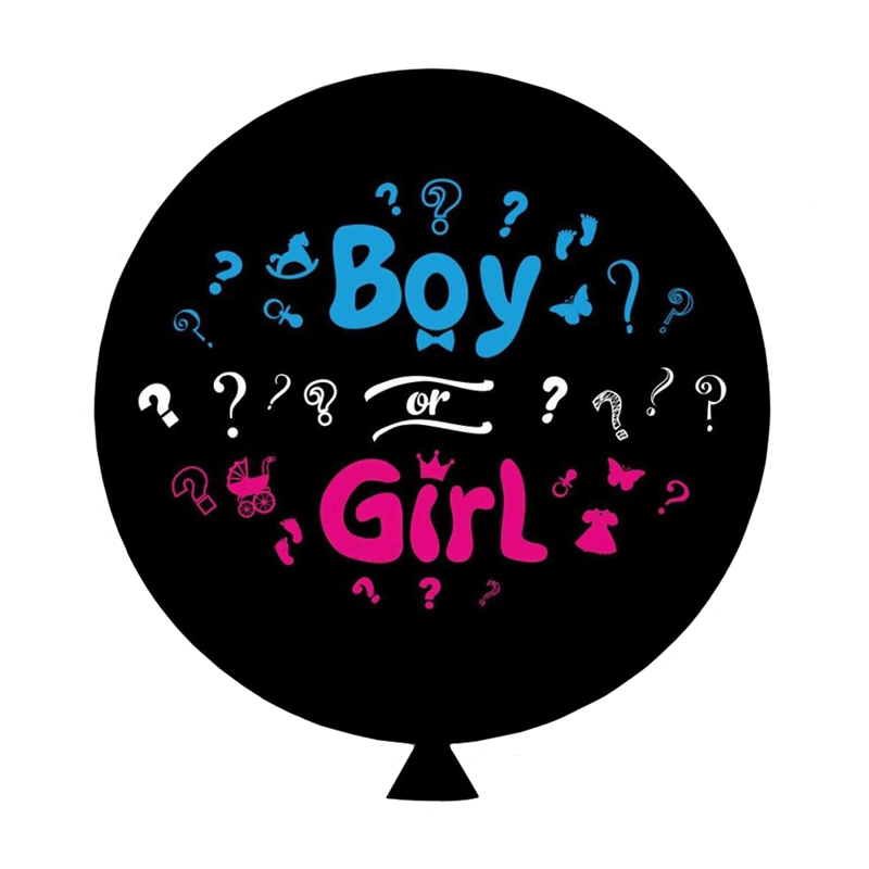 

Латексный шарик Gemar 31"(80 см) (Без полос) Boy or girl, Разные цвета