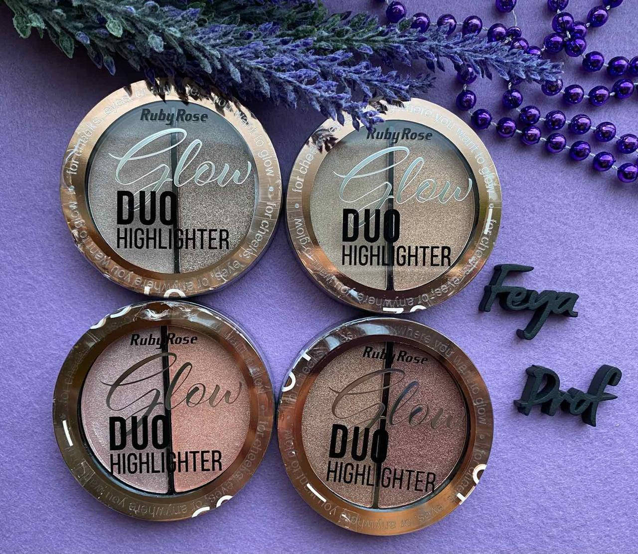 

Хайлайтер Ruby Rose Highlight Duo Glow НВ-7522