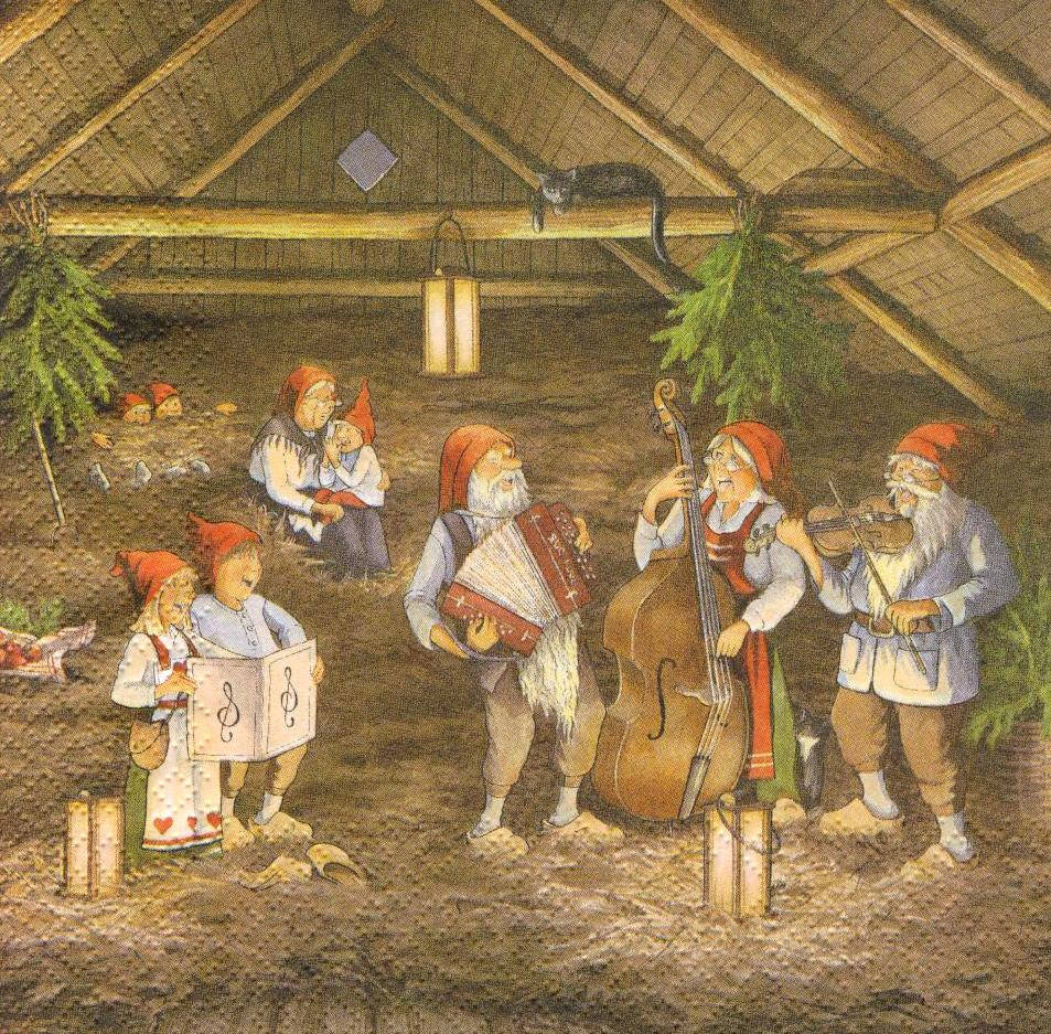 

Декупажная салфетка Гномы 5776