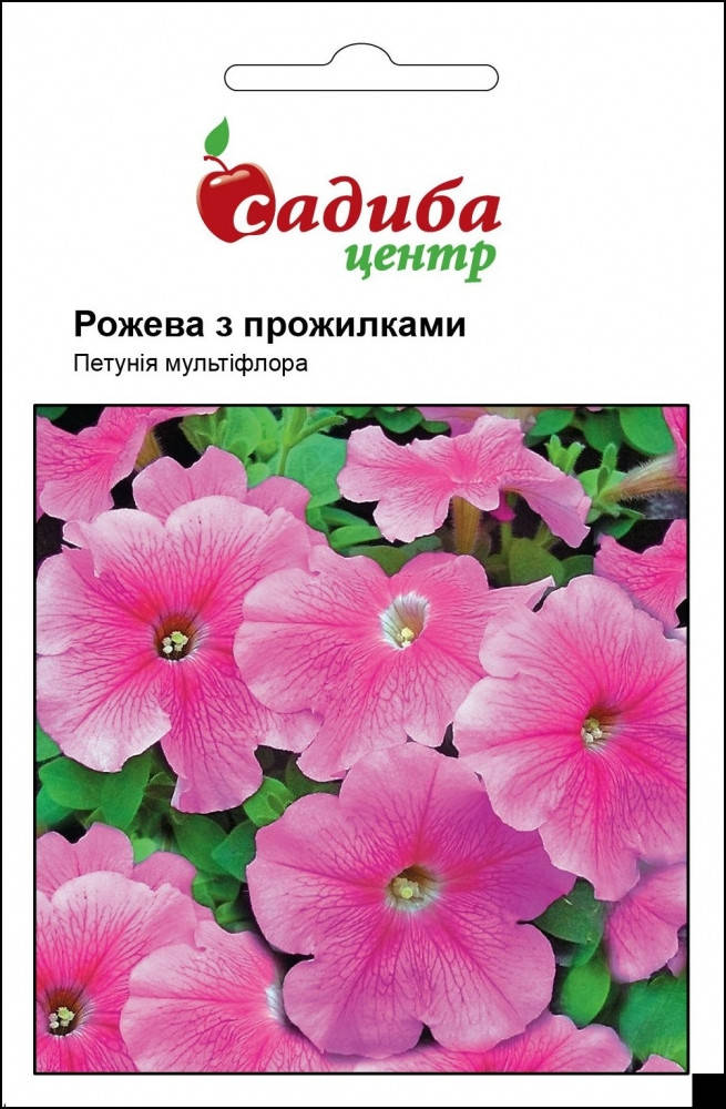 

Петуния Розовая с прожилками F2 0,02 г, Розовый