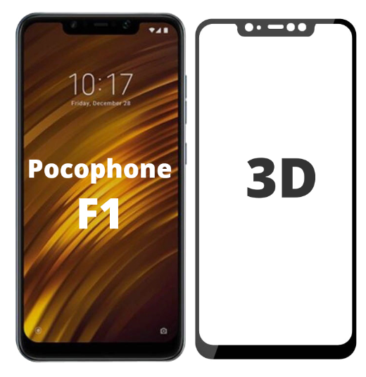 

Защитное 3D стекло на Xiaomi Pocophone F1 (сяоми покофон ф1)