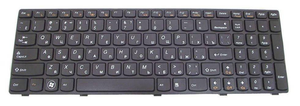 

Клавиатура Lenovo Z580, Черный