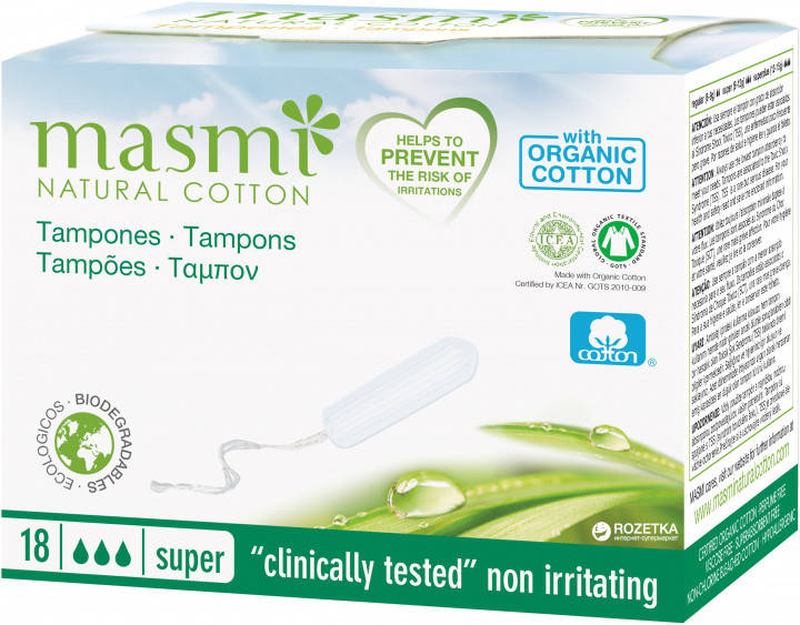 

Тампоны Masmi Super без аппликатора 18 шт (8432984000523)