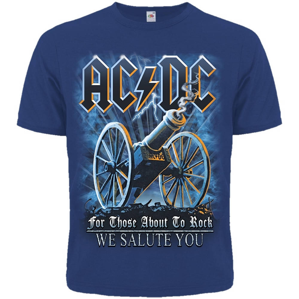 

Футболка AC/DC - For Those About To Rock (синяя) (Rw)