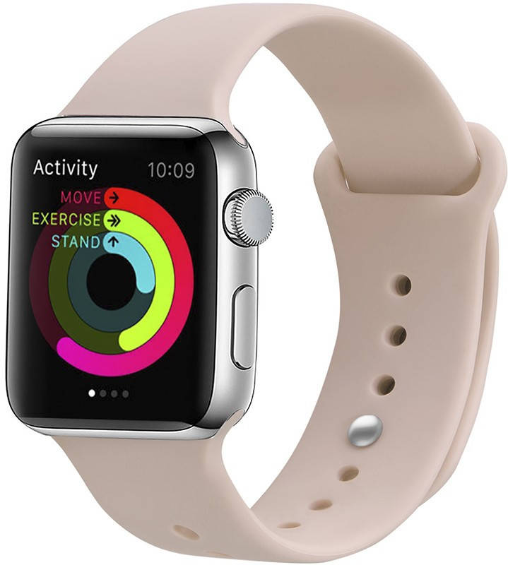 

Ремешок UWatch Silicone Strap for Apple Watch 42/44 mm Pink Sand