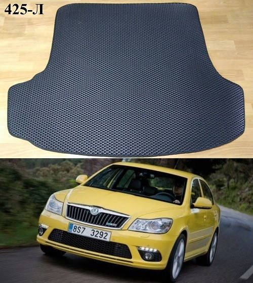 

Коврик ЕВА в багажник Skoda Octavia A5 '04-13, Черный