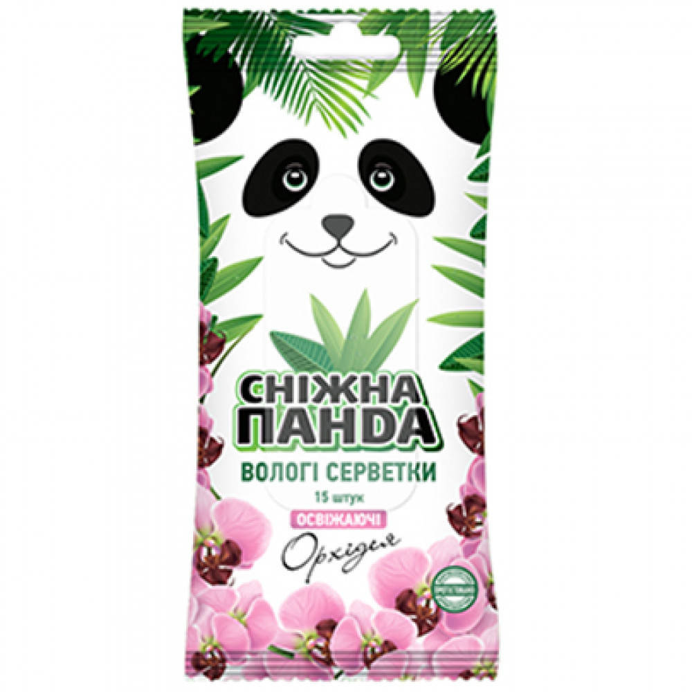 

Салфетки влажные для рук ландыш, Снежная Панда, 15 шт/уп
