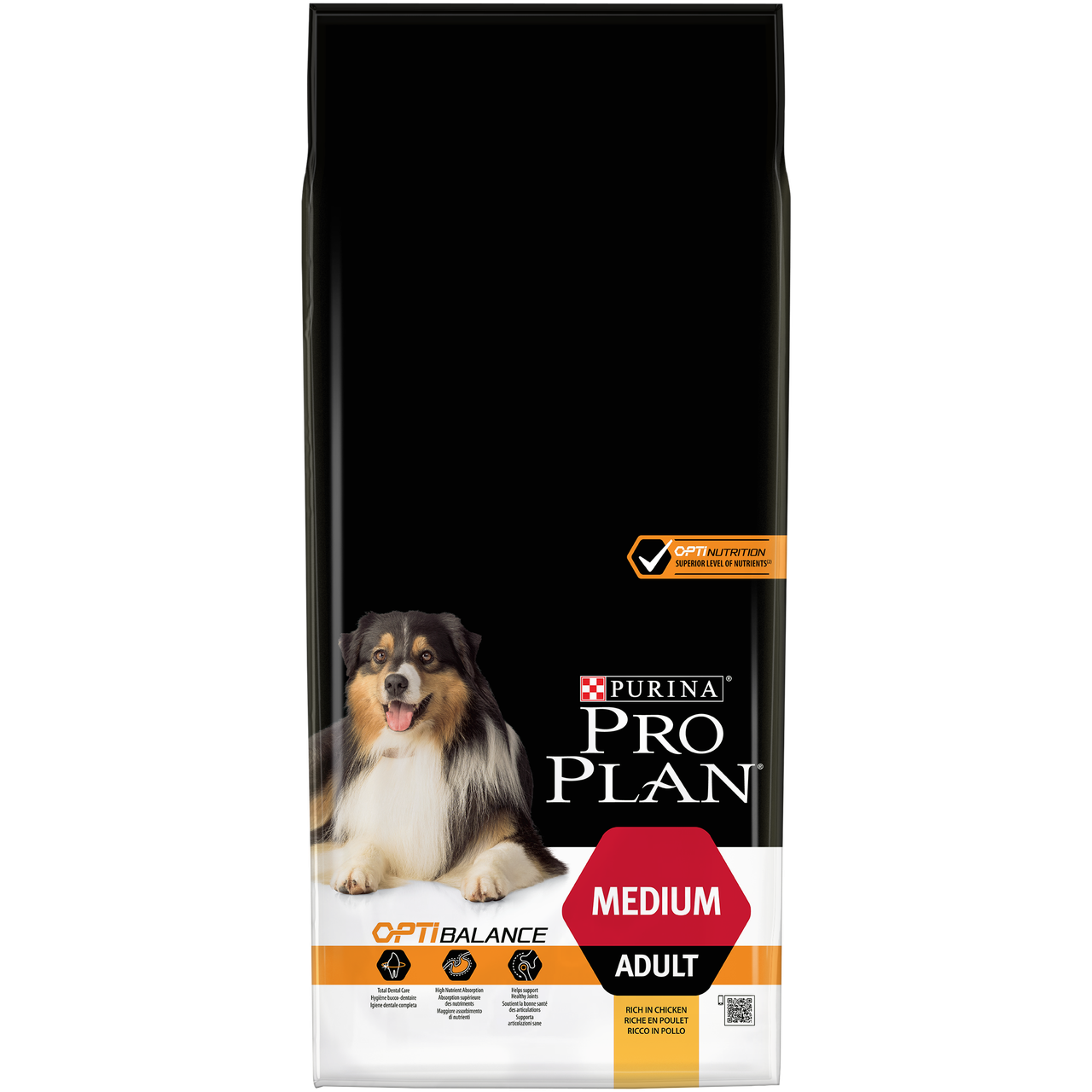 

Purina Pro Plan Dog Medium Adult с комплексом Optibalance 14кг- для собак средних пород c курицей