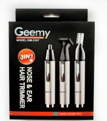 

3 в 1 Триммер Geemy Gm-3107 для удаления волос из носа и ушей