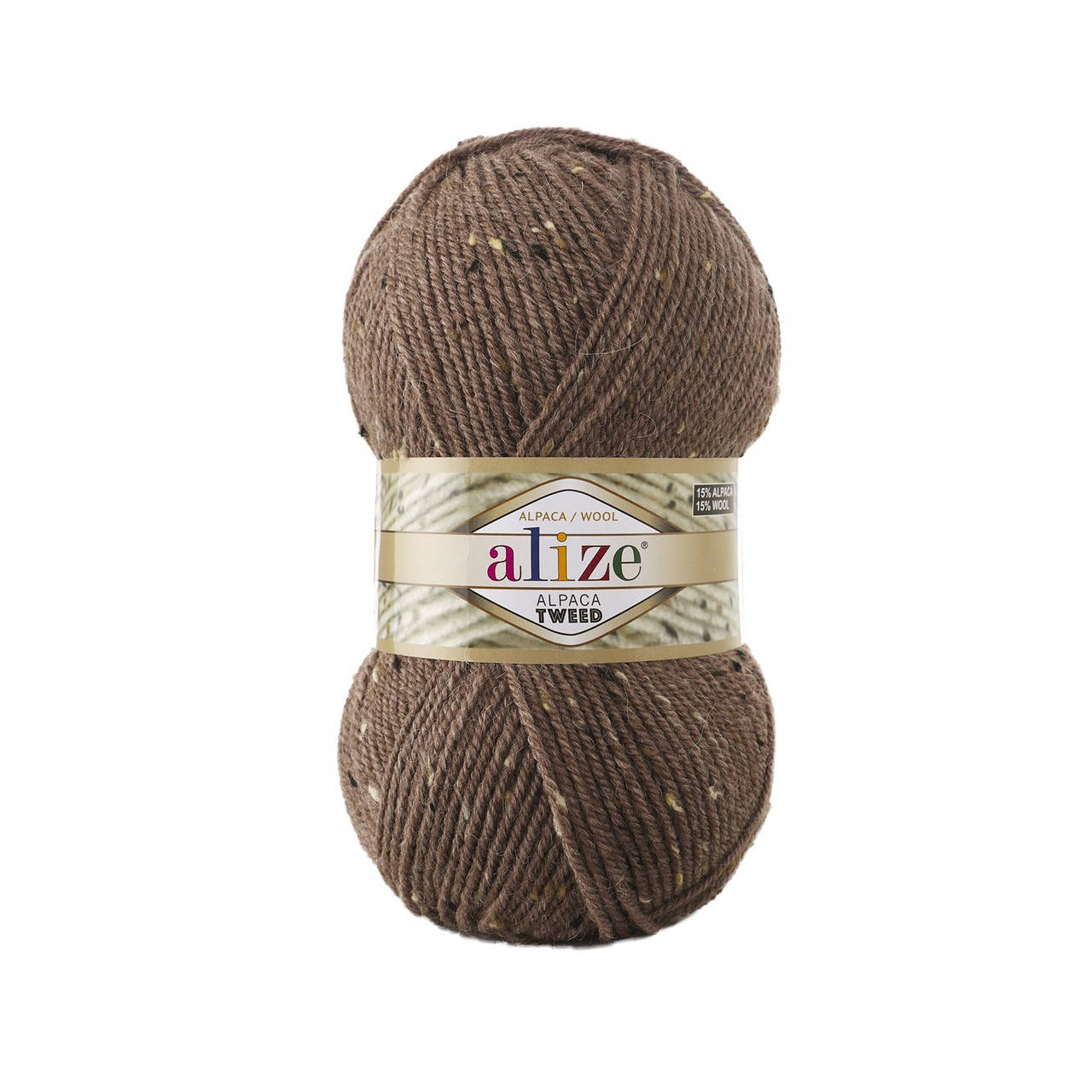 

Alize Alpaca Tweed № 688 кофе с молоком меланж