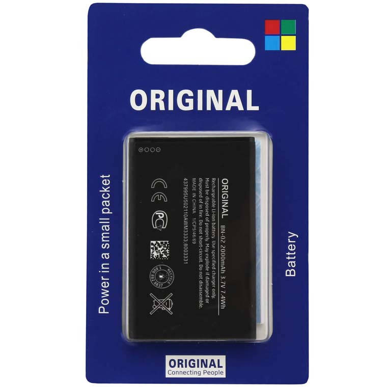 

Аккумулятор Nokia BN-02 2000 mAh Nokia XL AAA класс блистер