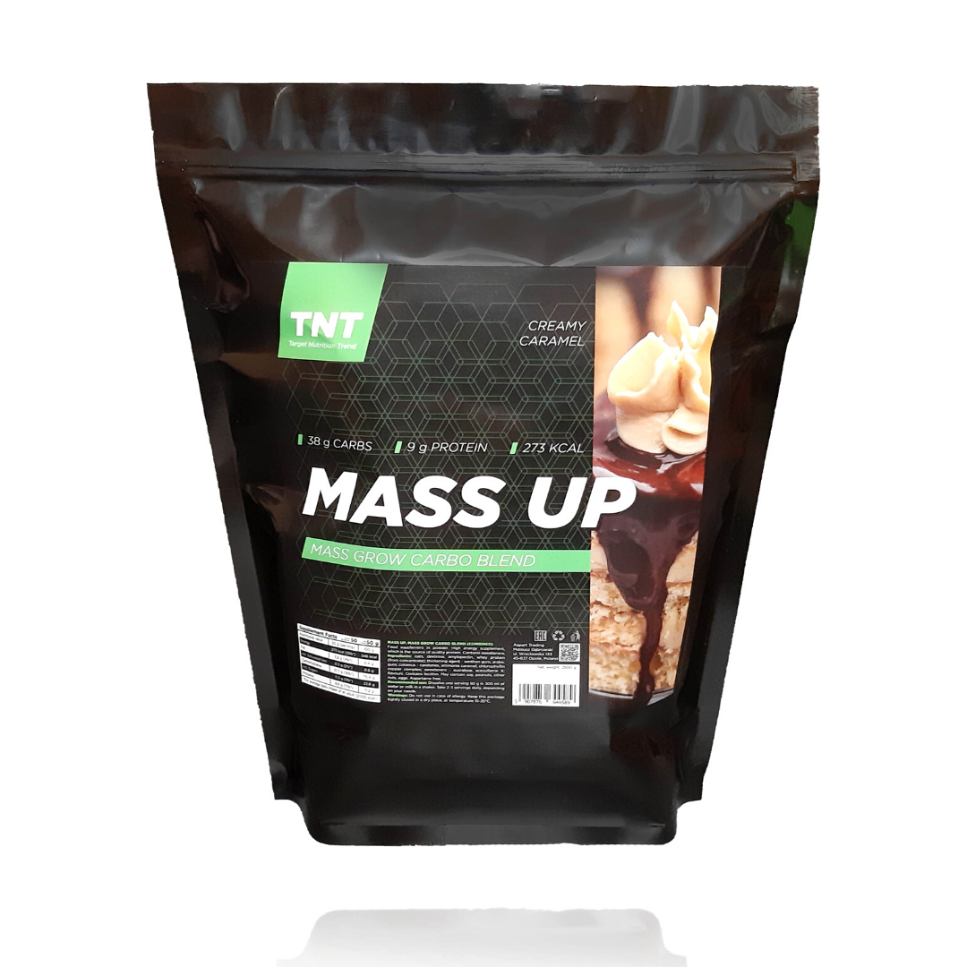 

Mass Up гейнер Польша с повышенным содержанием углеводов, 2,5 кг вкус Сливочная карамель