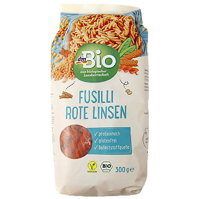 

Макарони Біо фусіллі з сочевицею Bio fusilli rote linsen 400g 12шт/ящ (Код : 00-00011917)