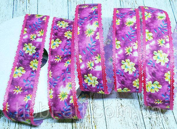 

Стрічка декоративна 25мм №12 малинова