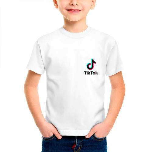 

Детская футболка. Футболка для мальчика Тик Ток. Tik Tok 164, белый
