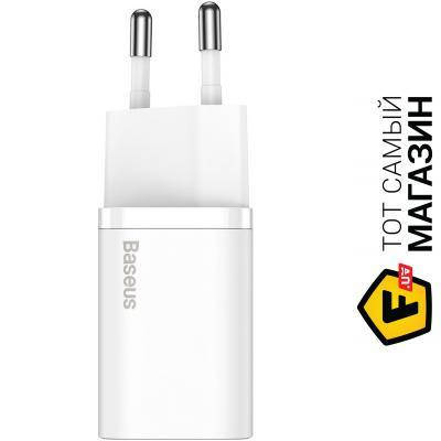 

Зарядное устройство сетевое Baseus Super Si QC PD3.0 20W Type-C 3A Белый (CCSUP-B02) USB Type-C 3 А, 2.2 А, 2