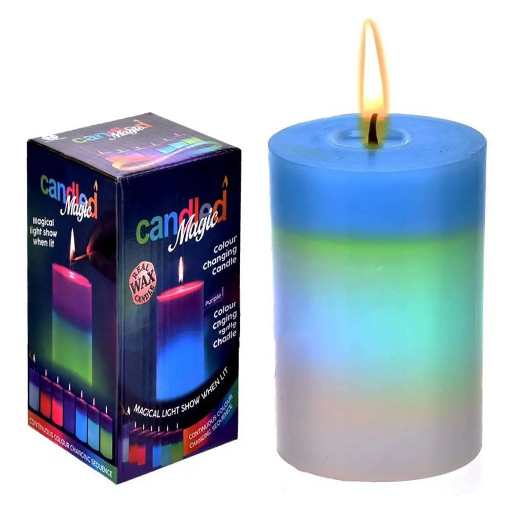 

Магическая восковая свеча меняющая цвет/ Семицветная свеча Candled Magic EL-2327