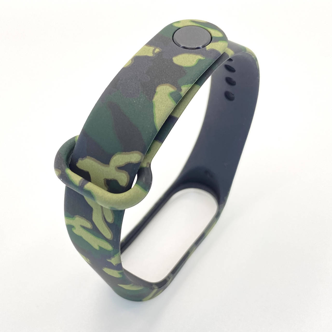 

Ремешок к браслету Mi band 4 3 с рисунком Green camouflage