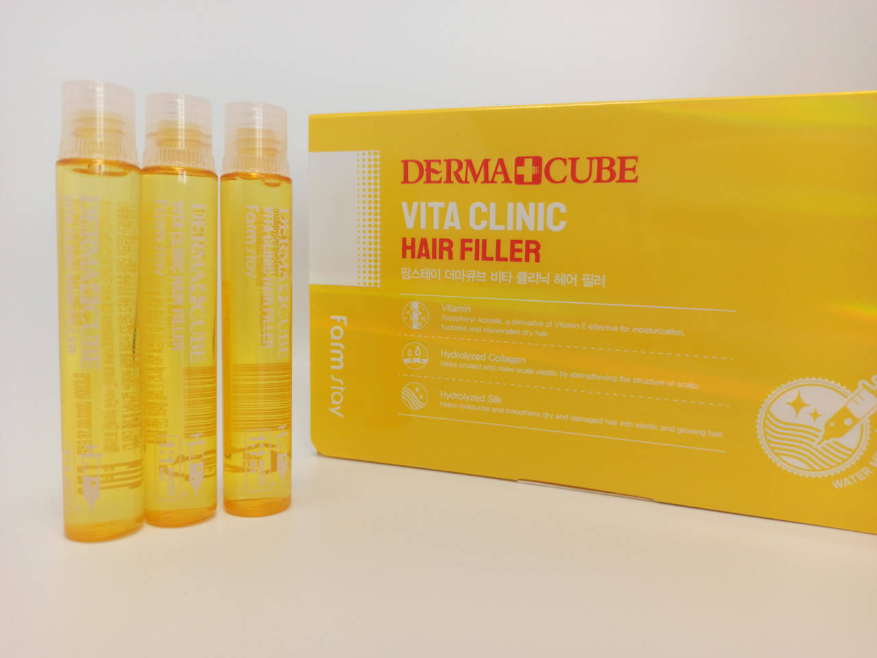 

Витаминный филлер для волос FARMSTAY DERMA CUBED VITA CLINIC HAIR FILLER