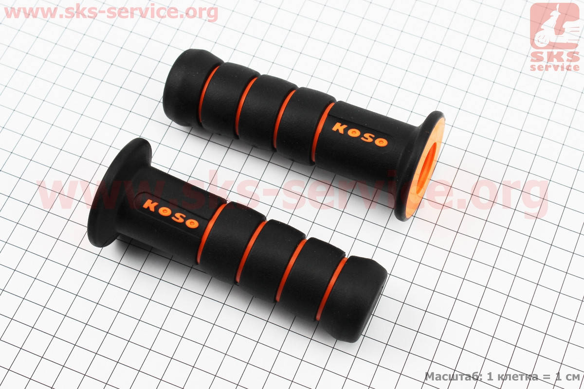 

Рукоятка руля лев./пр. к-кт, черно-оранжевые (337793)