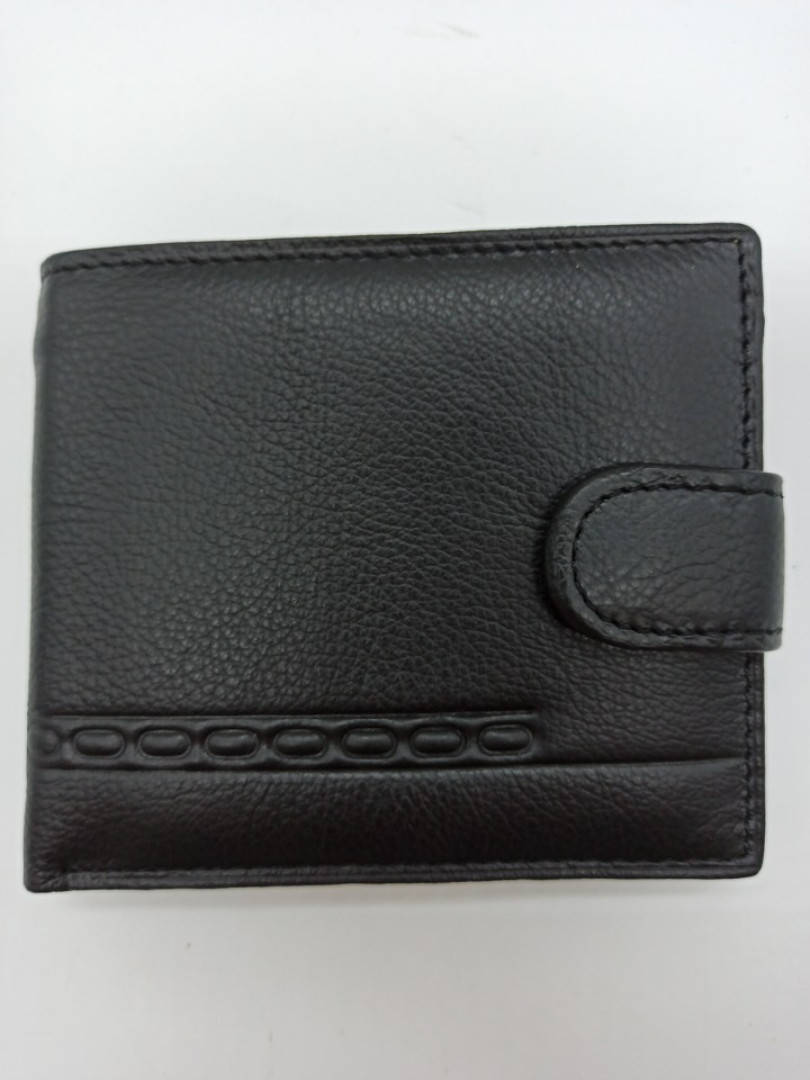 

Чоловічий шкіряний гаманець чорний, Черный