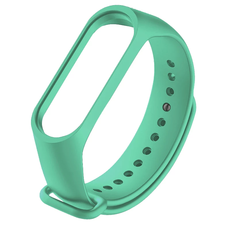 

Силиконовый бирюзовый ремешок на фитнес трекер Xiaomi mi band 4 / 3 браслет аксессуар замена