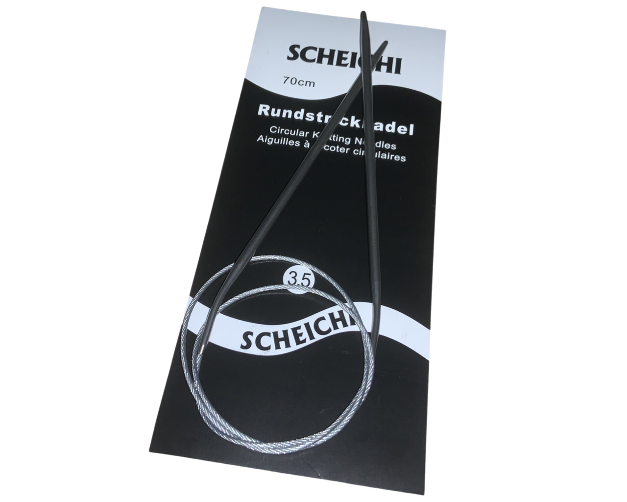 

Спицы металлические круговые на тросе №3.5/70см