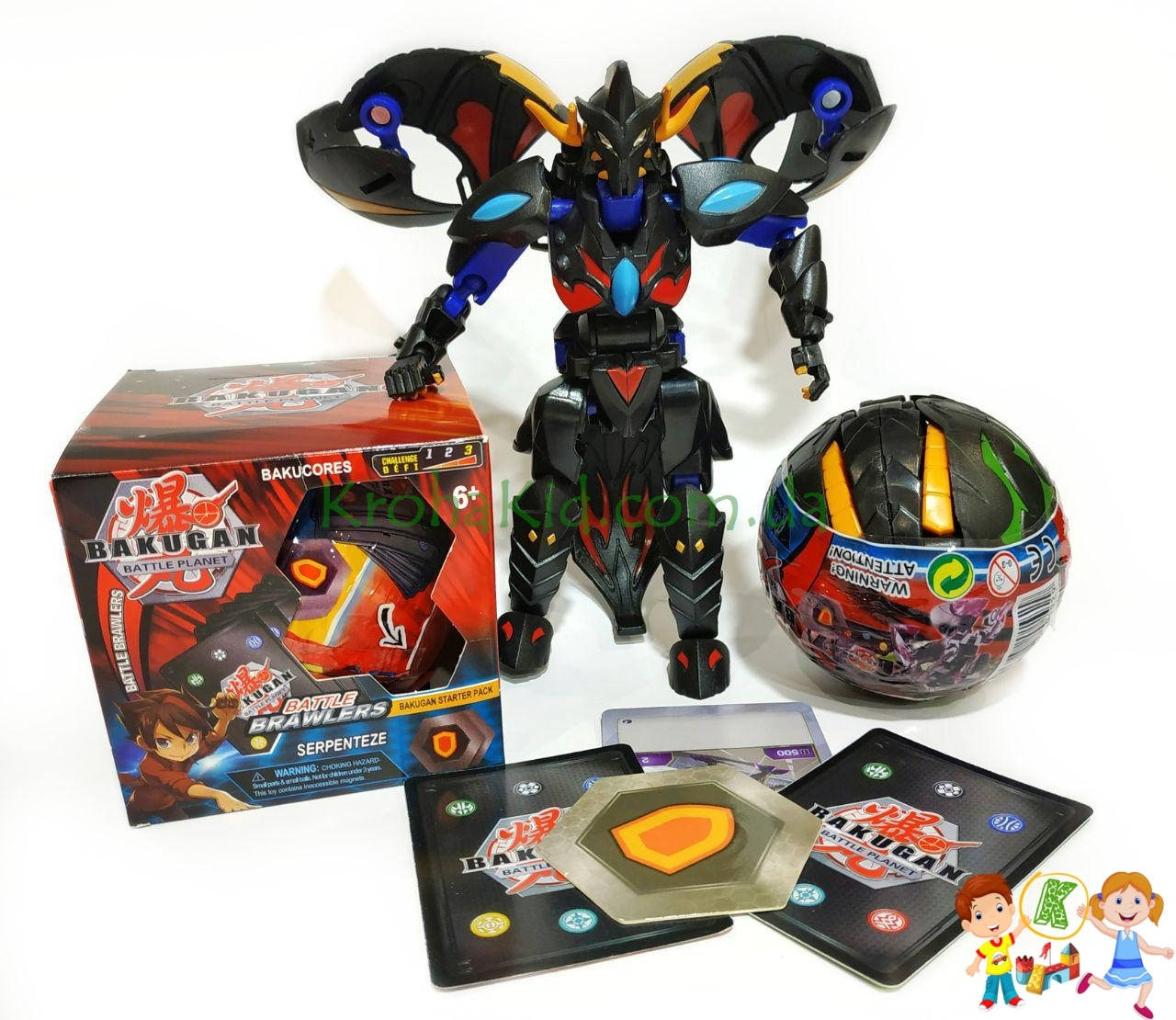 

Большой шар Бакуган 8 см Bakugan Battle Planet "Бакуган"/ игра Bakugan / трансформер Бакуган BAKUGAN (Черный)