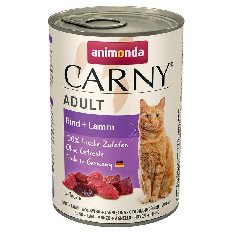 

Animonda Carny Консервы для кошек и котов Говядина и Ягненок 400г