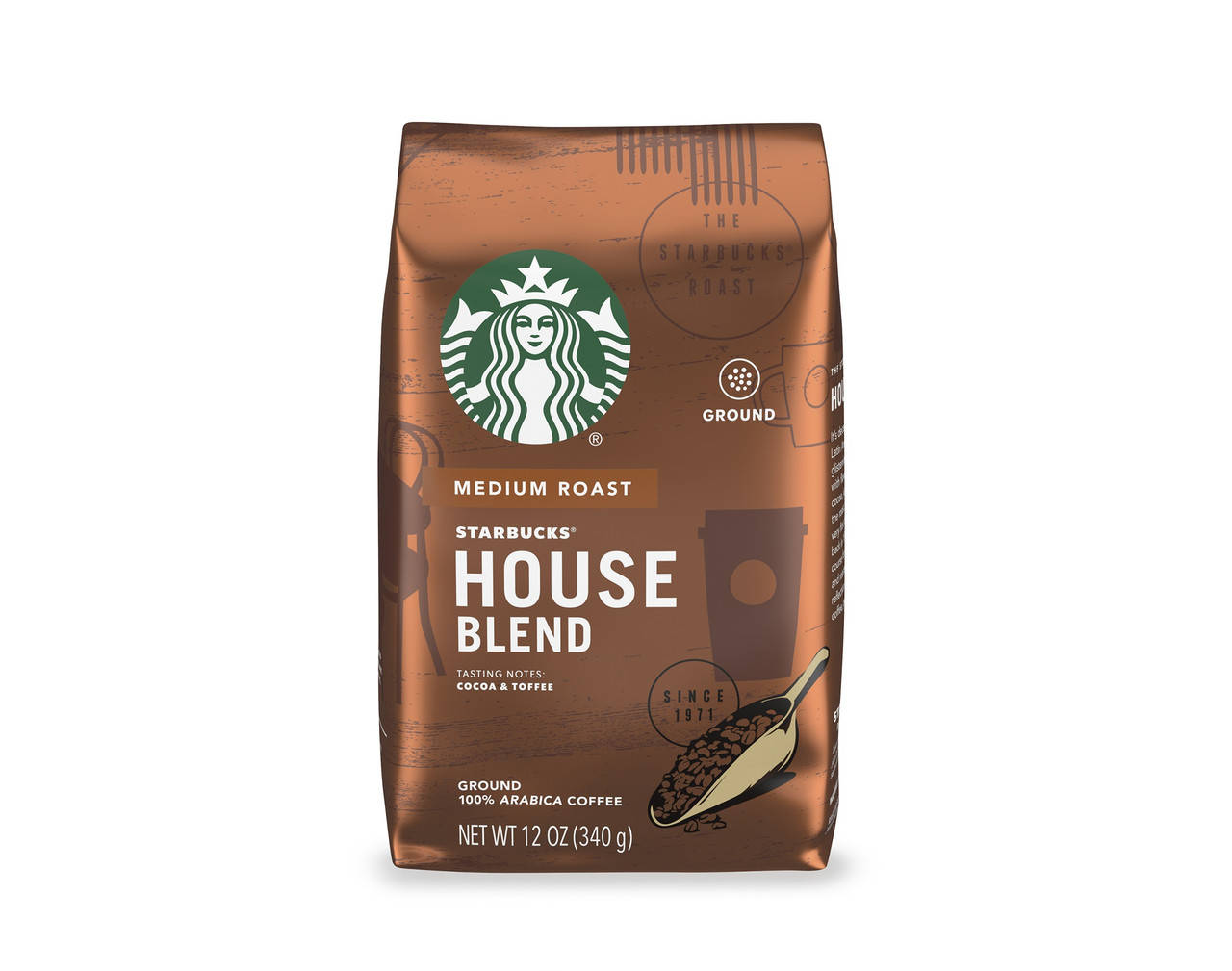 

Кофе молотый Starbucks House blend 340г